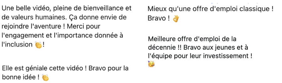 Aperçu de commentaires Facebook